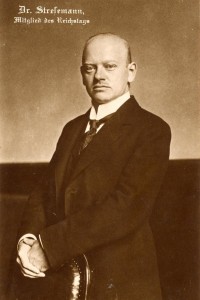 Interbellum - President Weimar Republiek Gustav Stresemann - Bron: www.dhm.de