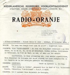 Radio Oranje - bron: spookstad.yolasite.com