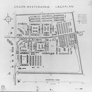 Plattegrond kamp Westerbork - bron: de.m.wikipedia.org